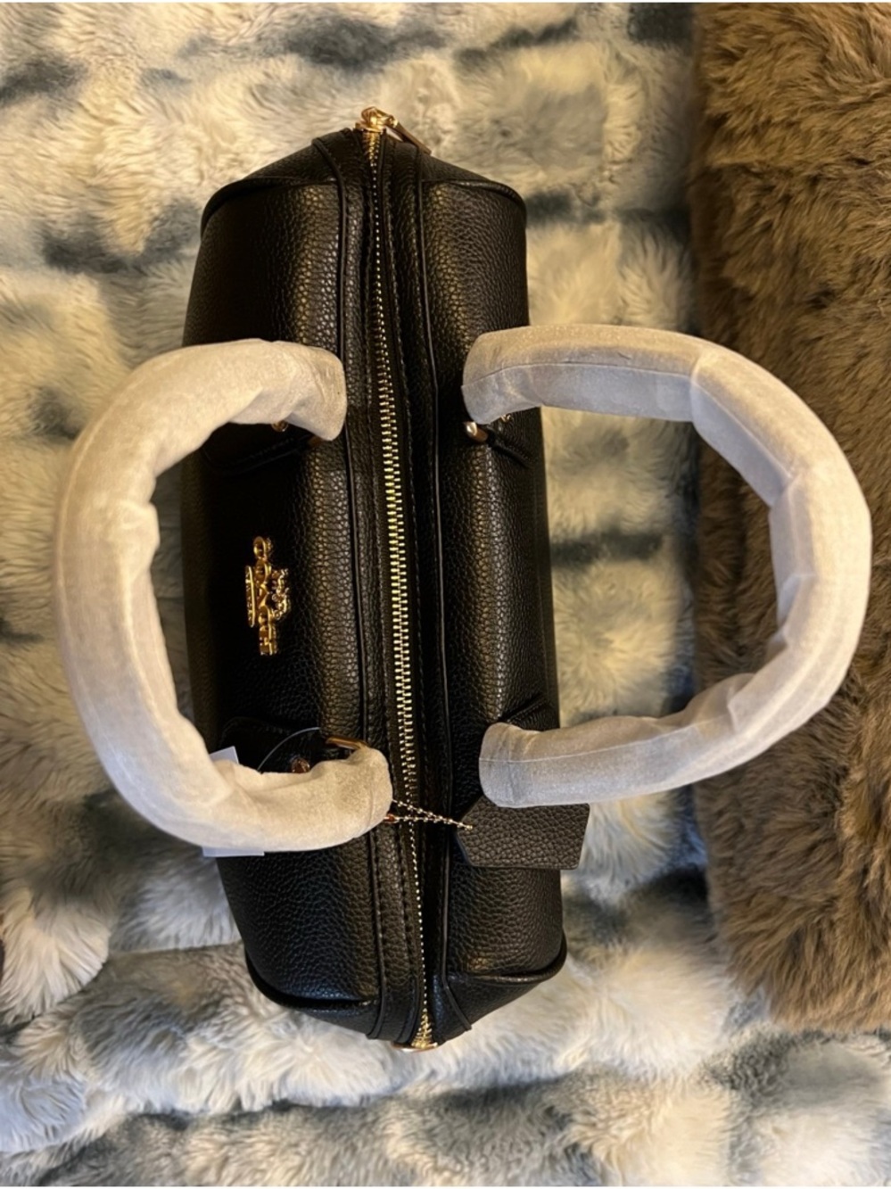 NWOT Coach Rowan Medium Satchel Bag Black CV960 (Retail $398) - Picture 2 of 7